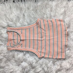 Aerie striped high neck cropped tank Small